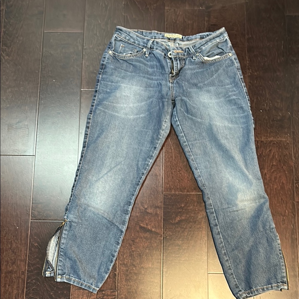Guess Blue cropped Jeans with Relaxed Fit